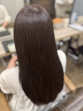 髪質改善ヘアエステサロン オプシア(OPSIA) ロング×チョコレートブラウン