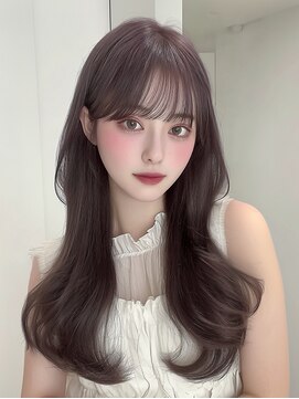 ユーフォリア 新宿店(Euphoria) シースルーバング美髪大人可愛いナチュラルカール