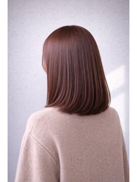 ソワンドブレスセルン 心斎橋(soin de brace cerne) 艶髪×ロブ×ピンクブラウン