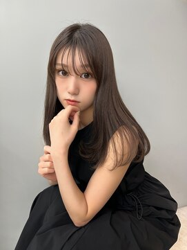 ロンド マーレ 天神大名店(Lond mare) ミディアムレイヤー/似合わせカット/ダークアッシュ