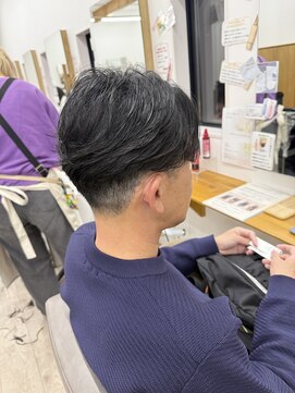 ルプラ アンテ(le-pla Ante) センターパート × ナチュラルフェザーパーマ