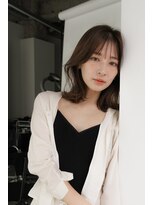 ロウ 銀座(RAW)&nbsp;銀座　ボブ　顔周りカット　ハッシュカット　ダークブラウン