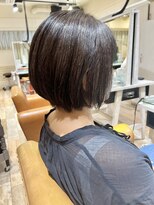 ネオリーブサイン 大森店(Neolive sign) 暗めアッシュグレージュの大人ショートボブ 大森