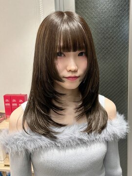 ディーバ 横浜(D.I.E.V.A) 10代20代30代大人可愛い姫ミディアム小顔レイヤー艶グレージュ