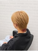 メンズブリーチカラー　センターウルフ　秦野メンズカット　渋沢