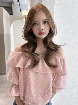 ジーナ 札幌(Zina) 【艶髪】くびれレイヤーロングベージュ*美髪