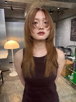 ナヌーク ダイカンヤマ(nanuk daikanyama) ハッシュカットレイヤーカットブリーチミルクティーベージュ