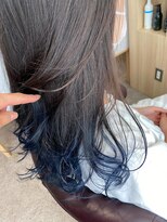 ゴカン(gokan)&nbsp;ネイビー裾カラー