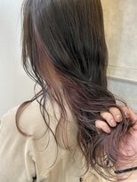 VIM hair 西原店【ヴィム ヘアー】【10月中旬 OPEN（予定）】&nbsp;耳かけ大人かわいいモーヴカラー艶カラー30代40代50代