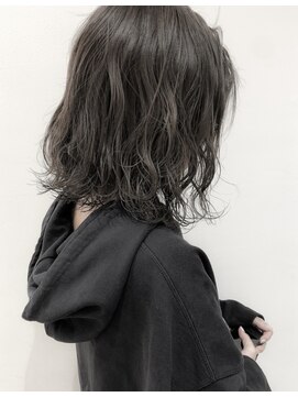 ネイヴィル(navile) ☆ブランジュカラー×無造作カールボブディ☆navile大河