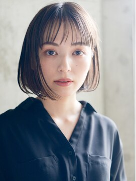 エムクランメイクス 原宿 表参道(m.clan MAKE'S) 大人かわいい/マロンベージュ/Aラインボブ/ボブレイヤー/前髪