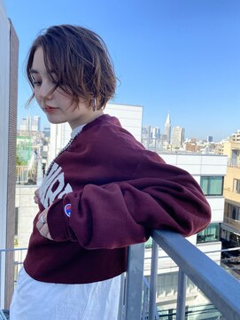 レオニード 表参道(LEONID) ショートパーマ　ハイライト　佐々木