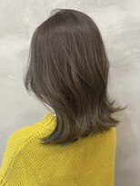 ペスカ 長町南店(pesca)&nbsp;オリーブベージュ×くびれミディボブ (ブリーチなし) OIKAWA