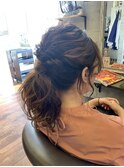 ヘアセットポニーテール