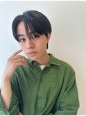 メンズ韓国ヘアー　センターパート/10代20代30代