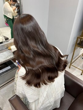 ドロシー 郡山桑野店(Dorothy) イメチェンハッシュカットフルバング似合わせレッドブラウン