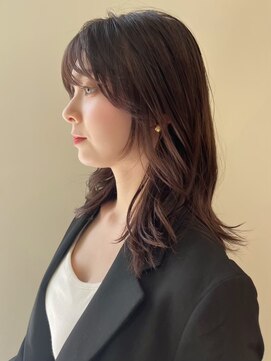 ノイ(noi) 顔周りレイヤーカットくびれヘアミルクティーベージュカラー