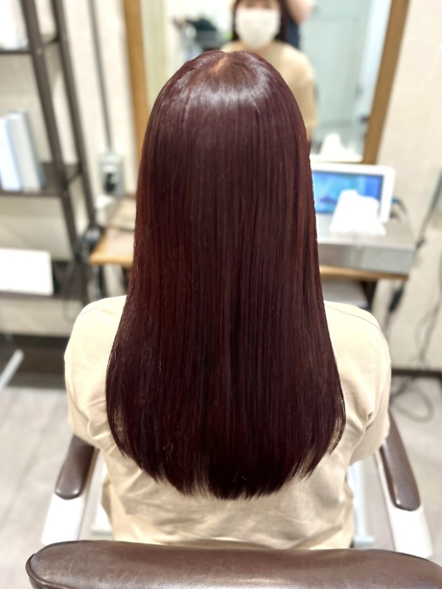チェリーブラウン/7トーン / 髪質改善カラーエステ / 髪質改善