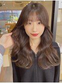 韓国風巻きレイヤーカットx似合わせカットx韓国フェミニンロング