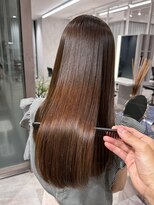 ビームズ トータルビューティー 西中島店(Bee ms Total Beauty)&nbsp;サラツヤロングベージュカラーブリーチしない透明感カラー