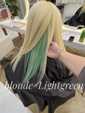 リアン 上尾店(Rien) 韓国風 レイヤーカット[ホワイトベージュライトブルー]上尾/韓国