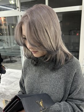 ウル 岡山駅店(ULu.) ハイライトハイトーンダブルカラー20代30代40代ULu岡山