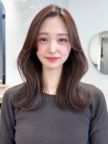 アンアミ シブヤ(Un ami shibuya) 【TOMI】くびれヘア/かきあげ前髪/グレージュ