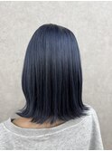 ブリーチ1回~ネイビーブルーカラー♪♪