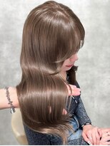 シティ(CITY) 韓国ヘア ワンホンヘア ベージュ 艶髪 ブリーチなし