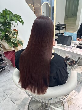 ロンドルピナス 小倉(Lond Lupinus) ミディアムヘア暗めカラー/デザインカラー/フェイスフレーミング