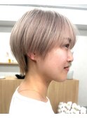 マッシュショート＊ブリーチ＊ホワイトアッシュ＊ダブルカラー