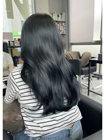 シエンゴールド(CIEN gold)&nbsp;ブルーブラック/カラー/暗髪カラー#浜松駅#カラー#ブリーチ