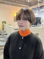 フラッグ ヘアー 天神西通り店(Flag HAIR) マッシュショートベージュ