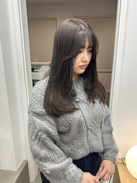 バド(bado) ラベンダーベージュ/透明感カラー／レイヤーカット/本町