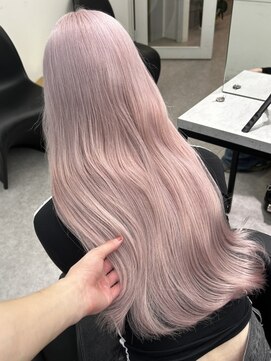 ネハス(nehus.) ブリーチ/ホワイトグレージュ/デジタルパーマ/フェザーパーマ