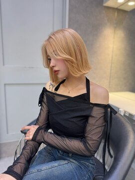 ロンドアヴァントゥス 池袋(Lond aventus) 韓国レイヤー/韓国風/ボブ/髪質改善/黒髪/ブリーチなし〔池袋〕