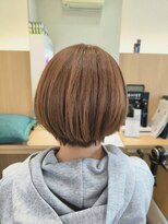 ウイバイファースト(u'i by first)&nbsp;オレンジベージュのボブスタイル