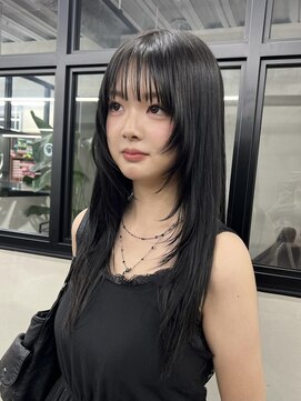 ニコトウキョウ 新宿(nico TOKYO) 20代ロングレイヤーカットダークグレージュ透明感カラーシャギー