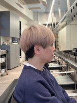 シャウルデッサン(CHARLES DESSIN)&nbsp;【メンズ】アンブレラカラー×シルバーベージュの極上マッシュ