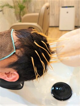フルムーン(Full Moon)の写真/神沢駅すぐ！メンズカジュアルが得意なサロン☆メッシュキャップカラーやツイストパーマで最旬ヘアに♪