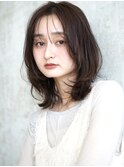大人可愛い20代30代40代50代小顔レイヤーミディアム
