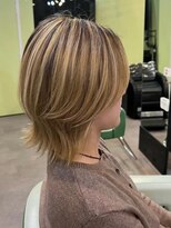 メンズヘア アリエス(men's hair ARIES)&nbsp;ハイライト×ナチュラルウルフ
