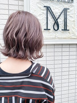 ヘアサロンエム 川越(HAIR SALON M) 『外ハネボブ×ラベンダーミルクティ』