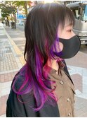 インナーカラー★人気のピンク&パープル