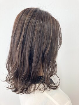 ヘッズ 本八幡店(HEADS) 大人ボブ テラコッタ くすみブルー 縮毛矯正