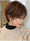 大人ショートヘア/ハイライトカラー/イルミナカラー[国分寺]