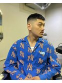 MEN'SHAIRツーブロック束感ショート波巻きハイライト33