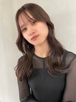 ヘアーデザイン アルエ(HAIR×design ARUE) 【シースルーバング×顔周りレイヤー】【ラベンダーブラウン】