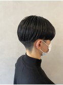 【メンズ】刈り上げぱつっとセンターパート
