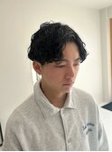 アップバングパーマ